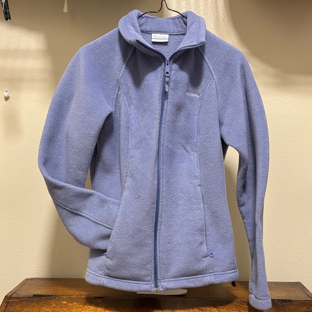 Columbia Light Purple Full-Zip Fleece Jacket - S